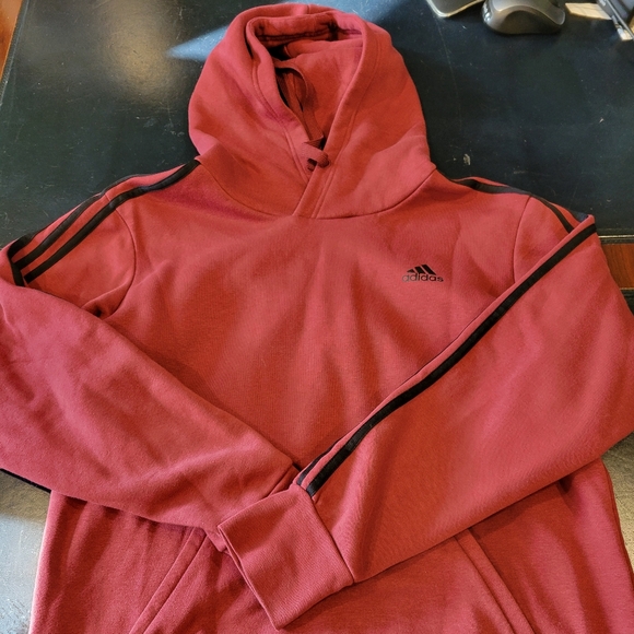 adidas Tops - Red Adidas Hoodie